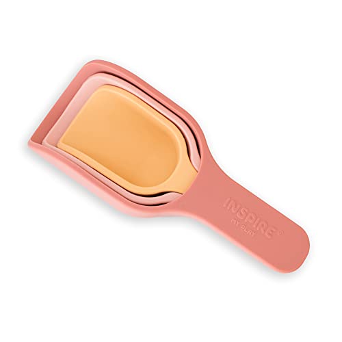 Inspire My Play - 3 x Silicone Nesting Scoops - Perfect for Sensory PlayTray - Sensory Bin Accessories - Special Education Classroom Supplies - Montessori Education Toys - Multi-Purpose Shovel - Coral