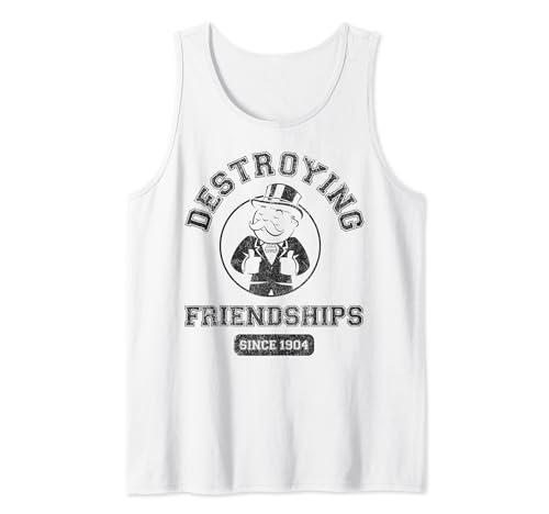 Monopoly Man Destroying Friendships Since 1904 Collegiate Tank Top