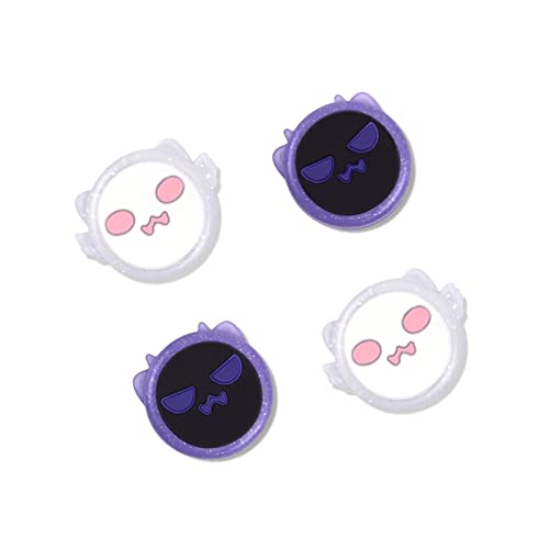 GeekShare 4PCS Cute Ghost Halloween Thumb Grip Caps,Soft Silicone Joystick Cover Compatible with Nintendo Switch/OLED/Switch Lite