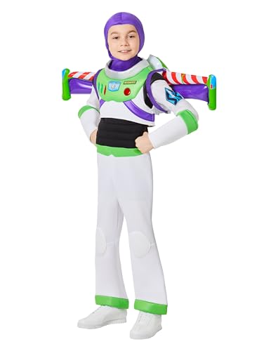 Spirit Halloween Toy Story Kids Buzz Lightyear with Wings Costume | Officially licensed | Disney | Pixar | Buzz Lightyear Outfit - M