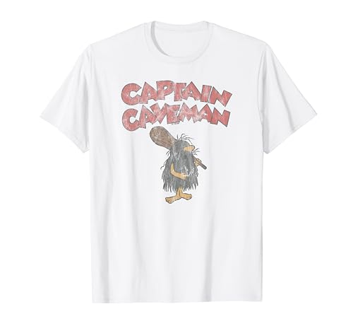 Wacky Races Captain Caveman on Gray T-Shirt