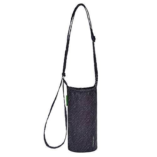 Travelon Clean-Packable Water Bottle Tote-SILVADUR Treated-Gray Heather, One Size
