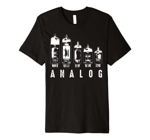 Cool Analog Vacuum Tubes Gift | Funny Electron Valve Lover Premium T-Shirt