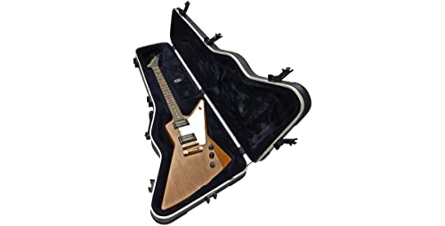 SKB Hardshell - TSA Latch, Over-Molded Handle for Gibson Explorer and Firebird guitars