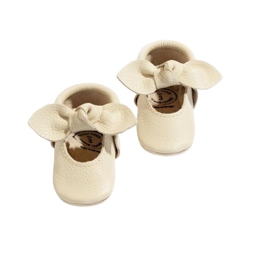 Freshly Picked Soft Sole Knotted Bow Moccasins Birch Size 2