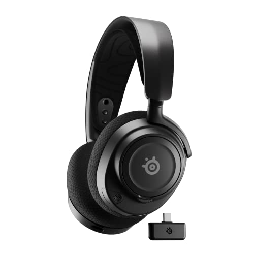 SteelSeries Arctis Nova 7 Wireless Gaming Headset Multi-Platform, Simultaneous Wireless 2.4GHz & Bluetooth, Comfort Design - Fast Charging, Headphone for PC Computers, PS, PS4, PS5 Switch (Renewed)