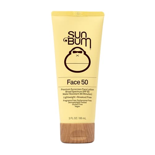 Sun Bum Original SPF 50 Sunscreen Face Lotion | Vegan and Hawaii 104 Reef Act Compliant (Octinoxate & Oxybenzone Free) Broad Spectrum Fragrance-Free Moisturizing UVA/UVB, with Vitamin E|3oz