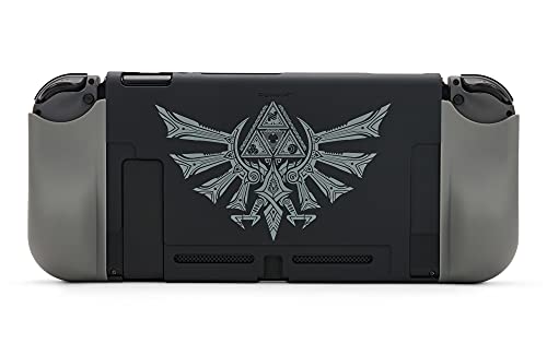 PowerA Console Shield for Nintendo Switch - Silver Hyrule Crest, Nintendo Switch, Protective Case, Gaming Case, Grip, Console Case, Accessories Storage, Officially Licensed