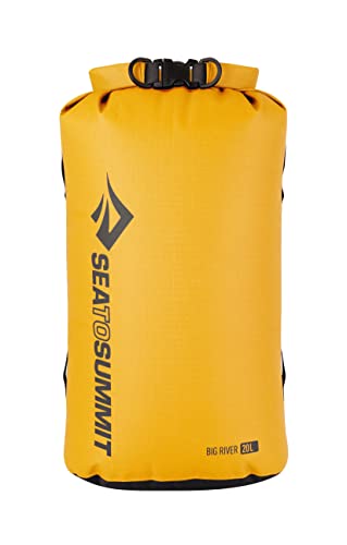 Sea to Summit Big River Dry Bag, Ultra-Durable Roll-Top Dry Storage, 20 Liter, Yellow