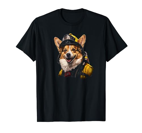 Corgi Firefighter T-Shirt