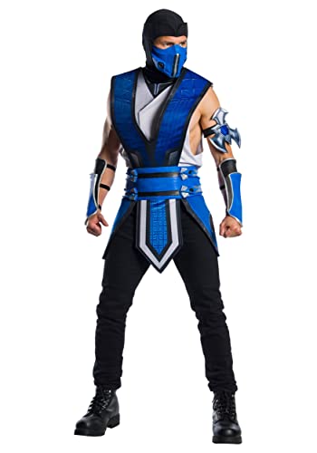 Rubie's mens Mortal Kombat 11 Sub Zero Adult Sized Costumes, As Shown, Standard US