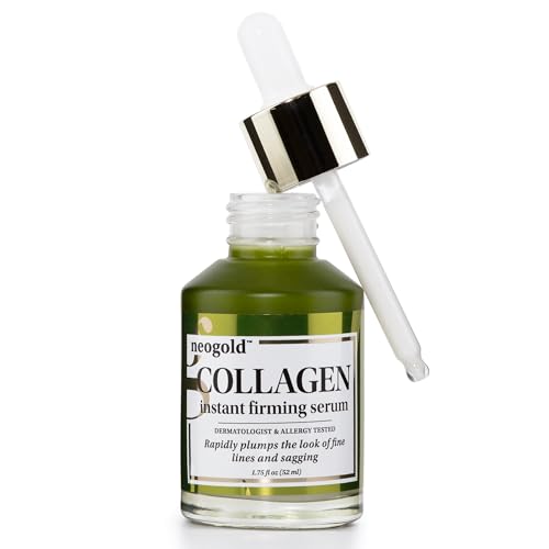 Neogold Collagen Serum For Face | Collagen Face Serum For Skin Tightening Helps Lift, Plump, & Firm Sagging Skin | Serums For Skin Care | Anti Wrinkle Boost, Fragrance Free, 1.75 Fl Oz