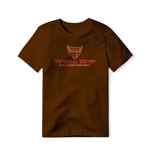 Tyrell Corp Logo from Blade Runner Movie, Poly Tee (Brown) XL