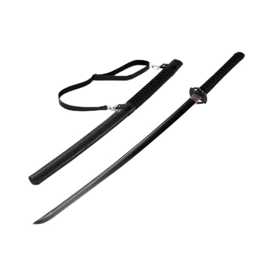 AUAKEEZ Costume Plastic Sword with Sheath – 41' Black -for Cosplay Adventures Prop Sword with Safe Design, Realistic Ninja Sword Costume Accessory