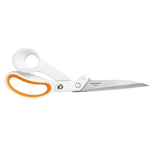 Fiskars 10 Inch Amplify Mixed Media Shears, 10-Inch, White, Model:171020-1001