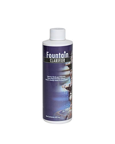 Sanco Industries Fountain Water Clarifier - 8 Ounces - Water Treatment for Fountains & Birdbaths, Prevent White-Scale Buildup, Stains, Cloudy Water, Foam & Other Water Conditions