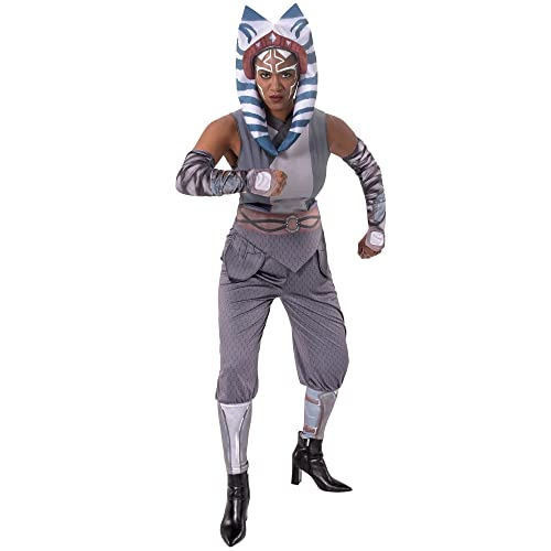 Star Wars Adult Ahsoka Tano Costume, Halloween Costume for Women - Officially Licensed Large Multicolor