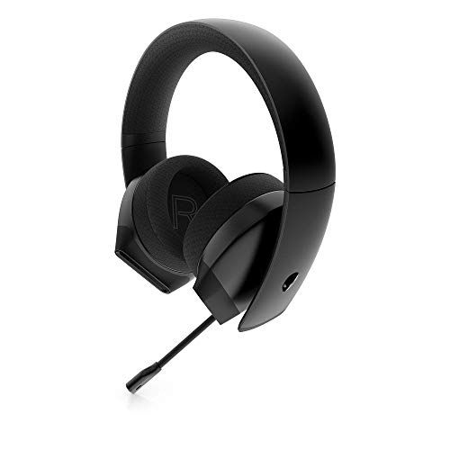 Alienware Stereo PC Gaming Headset AW310H: 50mm Hi-Res Drivers - Sports Fabric Memory Foam Earpads - Works with PS4, Xbox One & Switch via 3.5mm Jack (Renewed)