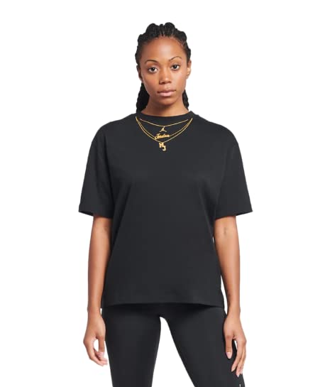 Jordan (HER) ITAGE Chain TEE (as1, Alpha, s, Regular, Regular, Black/Gold)