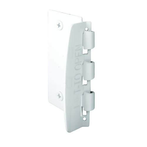Prime-Line U 9888 Flip Action Door Lock – Reversible White Privacy Lock with Anti-Lock Out Screw for Child Safe Mode, 2-3/4” (Single Pack)