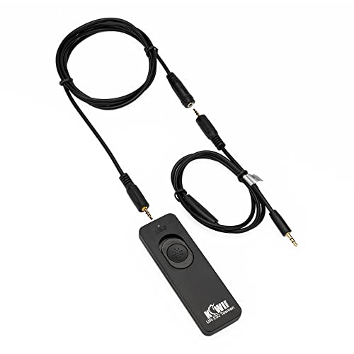 Kiwifotos RR-100 Remote Shutter Release Cord for Fuji Fujifilm X-T5 X-T4 X-T3 X-T2 X-T30 X-T20 X-T10 X-T100 X100VI X100V X100F X100T X-PRO3 PRO2 X-H1 X-H2 X-H2S GFX100 GFX 50S GFX 50R X-E3 X-A5 & More