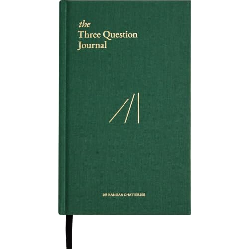 The Three Question Journal Dr. Rangan Chatterjee - Daily Gratitude Journal 2024 for Mindfulness, Stress Relief, Guided Journal for Daily Mental Wellness Personal Growth - Green - Intelligent Change