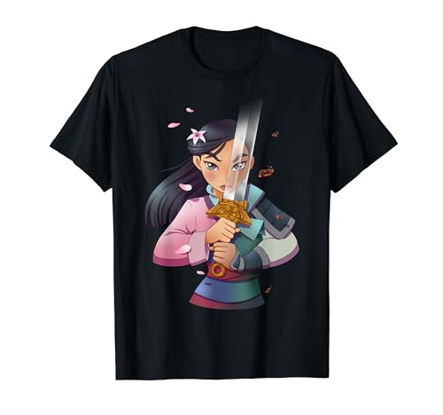 Disney Mulan Anime Half Girl Half Warrior Graphic T-Shirt T-Shirt