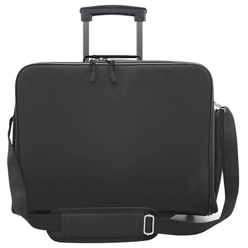 17.5' Foldable Laptop Carry-on Briefcase On Wheels, Under the Seat Personal Item Suitcase Compliant with Spirit, Frontier, American, Delta, Allegiant and More. 18x14x8 inches (45x36x20 cm)