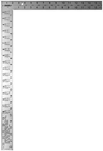 Johnson Level & Tool CS9 Steel Framing Square, 16' x 24', Silver, 1 Square