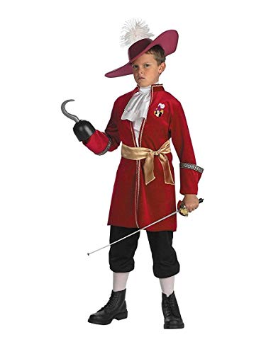 Disney Captain Hook Boys' Costume, Boys S 4-6
