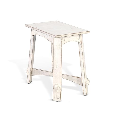 Sunny Designs White Sand Chair Side Table