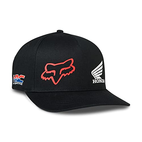 Fox Racing mens FOX X HONDA FLEXFIT HAT, Black, Small