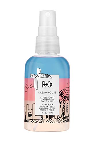 R+Co Dreamhouse Cold-Pressed Watermelon Wave Spray | UV Protection + Enhances Natural Waves | Vegan + Cruelty-Free | 3 Oz