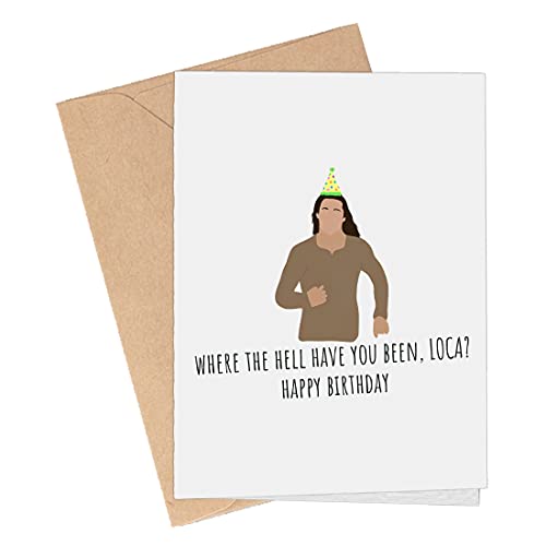 Faustinos Where The Hell Have You Been Loca - Jacob Black Birthday Card, Taylor Lautner Pun Card, Greeting Card For Birthday, Anniversary