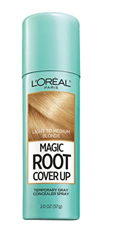 L'Oreal Paris Magic Root Cover Up Gray Concealer Spray Light to Medium Blonde 2 oz.(Packaging May Vary)
