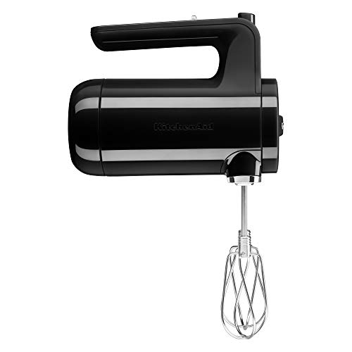 KitchenAid Cordless 7 Speed Hand Mixer - KHMB732| Onyx Black | 7.56 x 3.54 x 11.69 inches