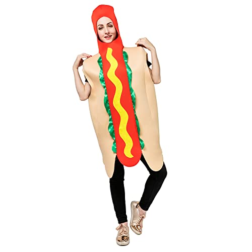 PGOND Unisex Hot Dog Costume for Adult