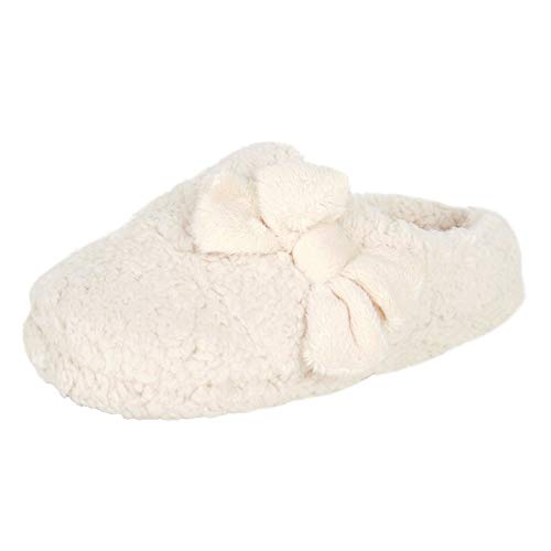 Jessica Simpson womens Casual Slipper, Ivory, Large US