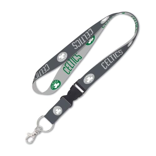 NBA Boston Celtics Premium Lanyard Key Chain, Charcoal Edition