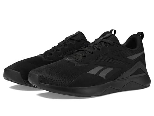 Reebok Men's Nanoflex 2 Trainig Sneaker, Black/Cold Grey, 9