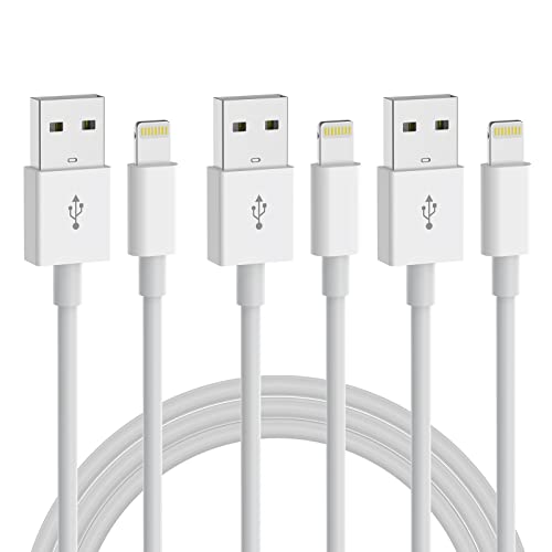 iPhone Charger 3Pack 10ft [Apple MFi Certified] Long Lightning Cable Data Sync Transfer Fast iPhone Charging Cables Cord Compatible with iPhone 14/13/12/11 Pro Max/XS/XR/X/8/7/Plus iPad AirPods
