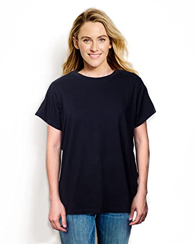 Blamoche Post Shoulder Surgery Shirt, Women's Short Sleeve Shirt with Premium Snap, Chemo Clothing (Medium, Black)