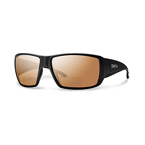 Smith Guide's Choice Bifocal Polarized Sunglasses Matte Black/Copper Mirror 2.00 Polarized, One Size