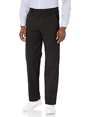 Dockers Men's Classic Fit Workday Khaki Smart 360 Flex Pants (Standard and Big & Tall), Black, 34W x 30L