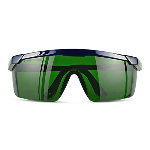 FreeMascot IPL 200nm-2000nm Laser Safety Glasses for Laser Hair Removal Treatment and Laser Cosmetology Operator Eye Protection with Case (Green)