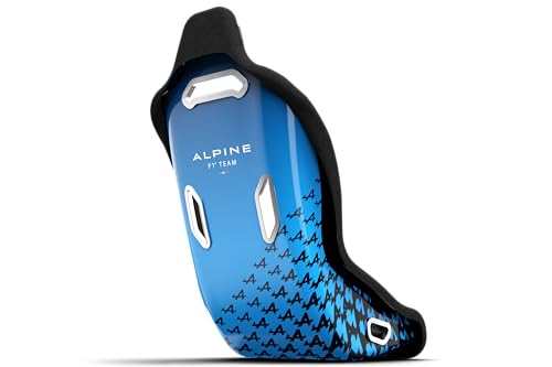 Trak Racer - TRX Hybrid Fixed Fiberglass Seat - Alpine 2023 Livery Seat with Brackets