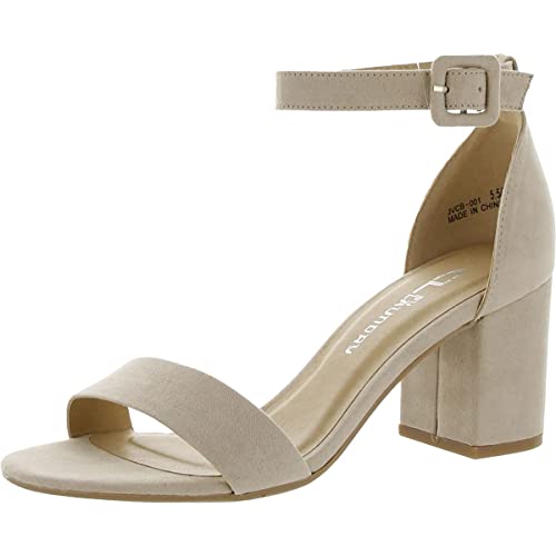 CL by Chinese Laundry Women's Jody Heeled Sandal, Nude Suede, 8 M US