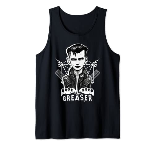 Greaser Rockabilly Psychobilly Rock And Roll Bikers Tank Top