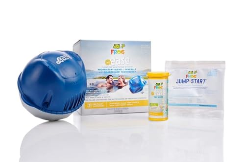FROG @Ease Floating Sanitizing System for Hot Tubs, Quick and Easy Self-Regulating Hot Tub Sanitizer with Sanitizing Minerals and SmartChlor Technology