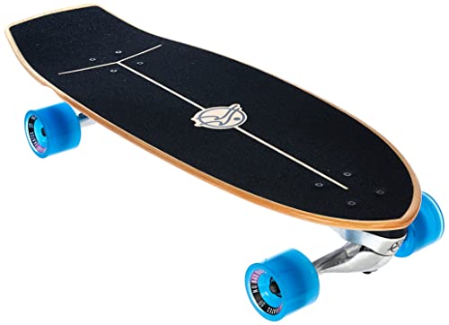 Flow Surf Skates Geo 29' Surf Skateboard with Carving Truck,Blue